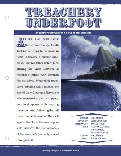 Adventure: Treachery Underfoot (D&D 5e)