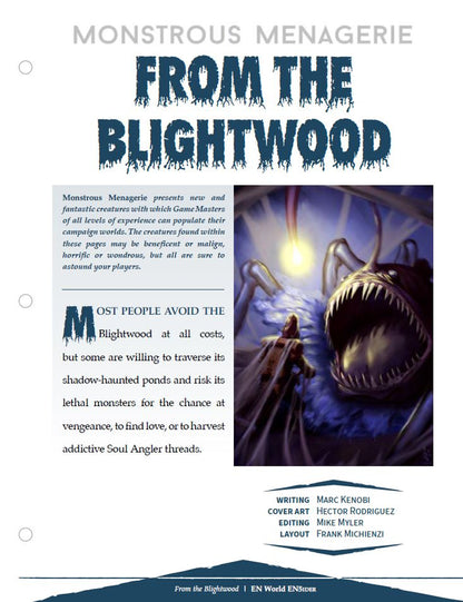 Monstrous Menagerie: From the Blightwood (D&D 5e)