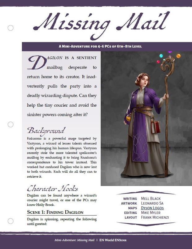 Mini-Adventure: Missing Mail (D&D 5e)