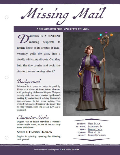 Mini-Adventure: Missing Mail (D&D 5e)