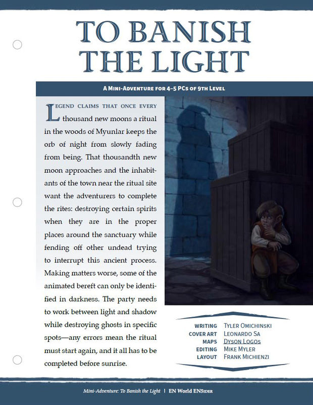 Mini-Adventure: To Banish The Light (D&D 5e)