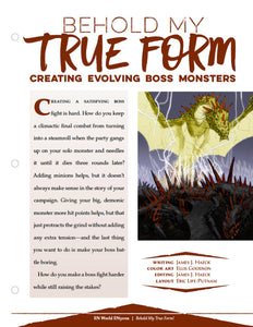 Behold My True Form: Creating Evolving Boss Monsters (D&D 5e)