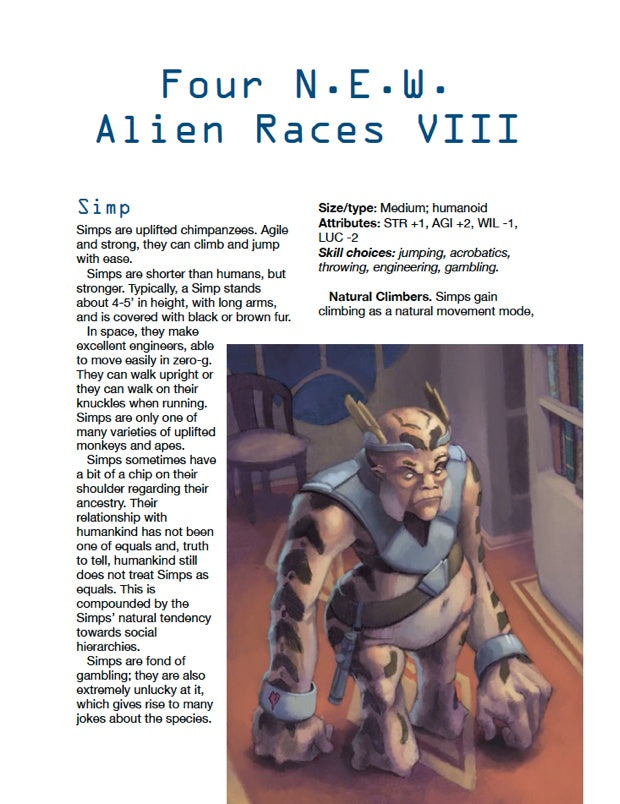 Four N.E.W. Alien Races VIII (WOIN)