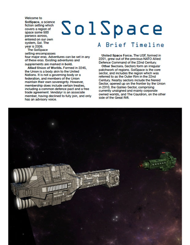 SolSpace: A Brief Timeline (WOIN)
