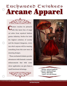 Enchanted Trinkets: Arcane Apparel (D&D 5e)