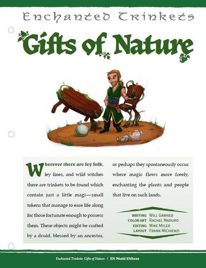 Enchanted Trinkets: Gifts of Nature (D&D 5e)