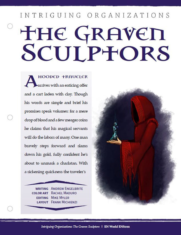 Intriguing Organizations: The Graven Sculptors (D&D 5e)