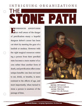 Load image into Gallery viewer, Intriguing Organizations: The Stone Path (D&amp;D 5e)