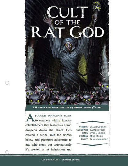 Mini-Adventure: Cult of the Rat God (D&D 5e)