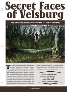Mini-Adventure: Secret Faces of Velsburg (D&D 5e)