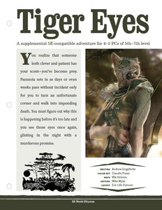 Mini-Adventure: Tiger Eyes (D&D 5e)