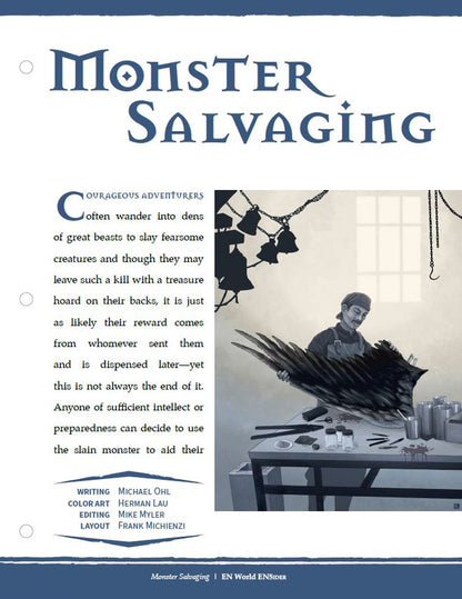 Monster Salvaging (D&D 5e)
