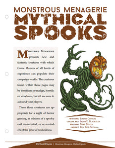 Monstrous Menagerie: Mythical Spooks (D&D 5e)