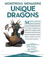Load image into Gallery viewer, Monstrous Menagerie: Unique Dragons (D&amp;D 5e)