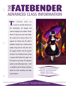 The Fatebender: Advanced Class Information (D&D 5e)