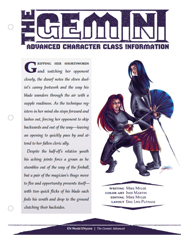 The Gemini: Advanced Character Class Information (D&D 5e)