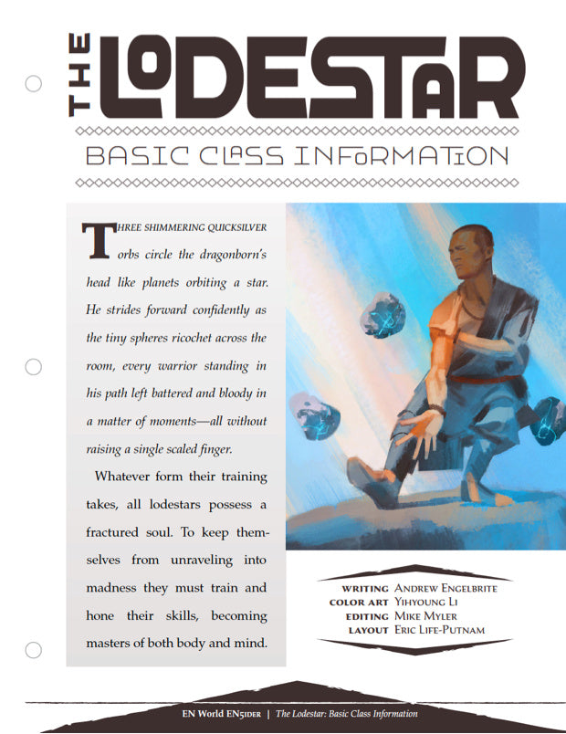 The Lodestar: Basic Class Information (D&D 5e)