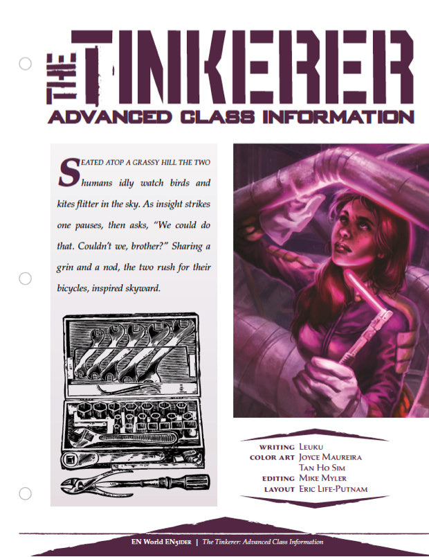 The Tinkerer: Advanced Class Information (D&D 5e)