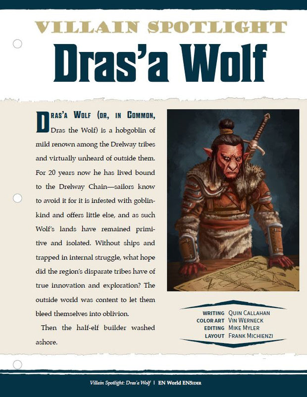 Villain Spotlight: Dras'a Wolf (D&D 5e)