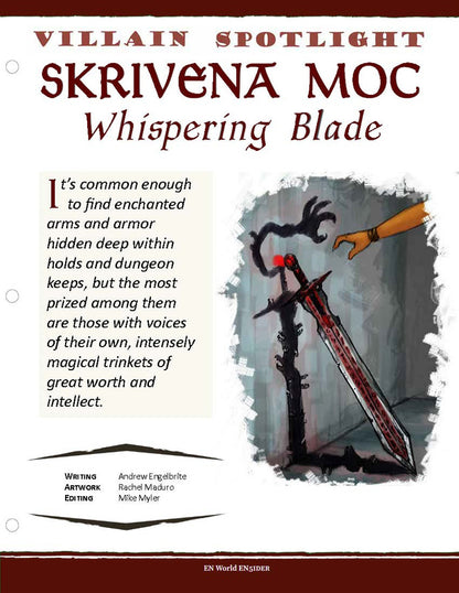 Villain Spotlight: Skrivena Moc (D&D 5e)