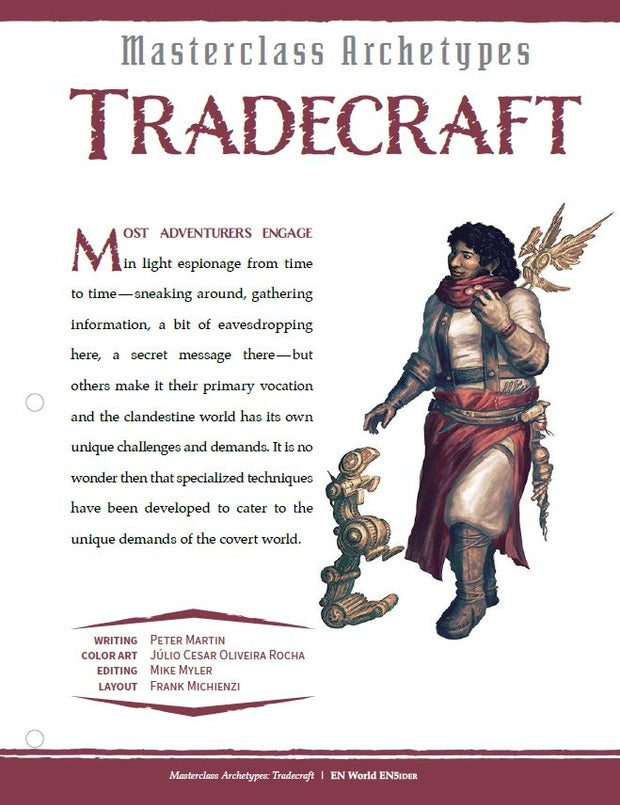 Masterclass Archetypes: Tradecraft (D&D 5e)