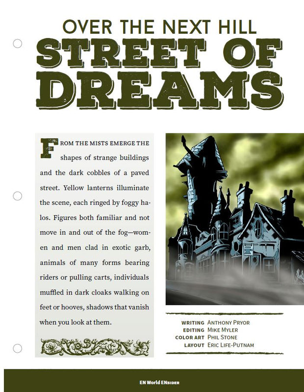 Over the Next Hill: Street of Dreams (D&D 5e)