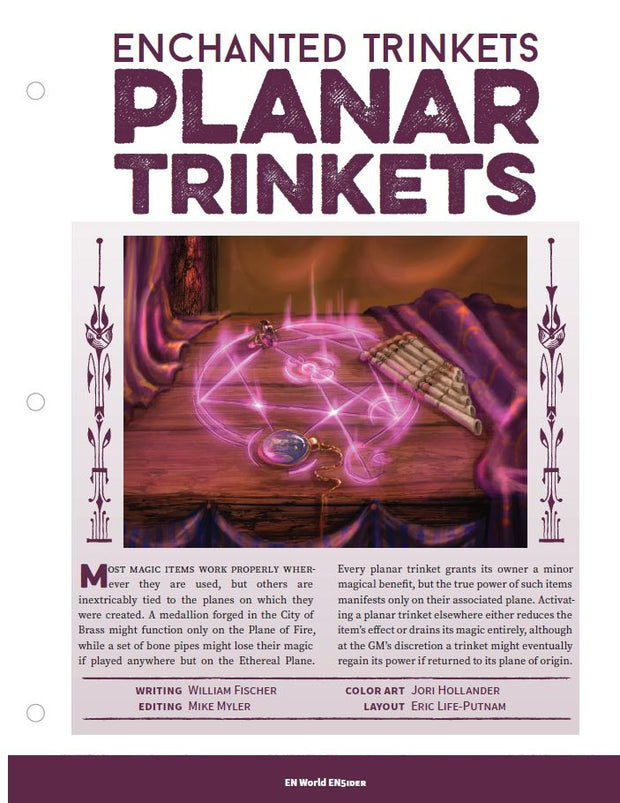 Enchanted Trinkets: Planar Trinkets (D&D 5e)