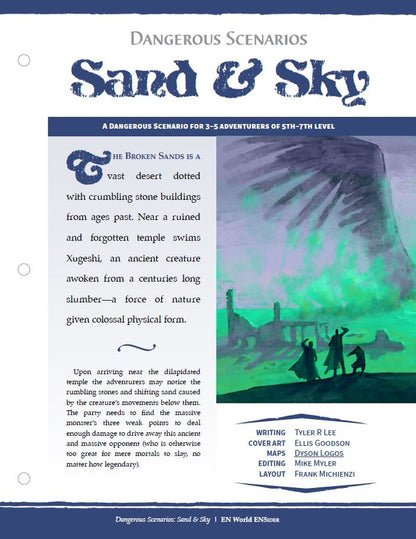 Dangerous Scenarios: Sand & Sky (D&D 5e)