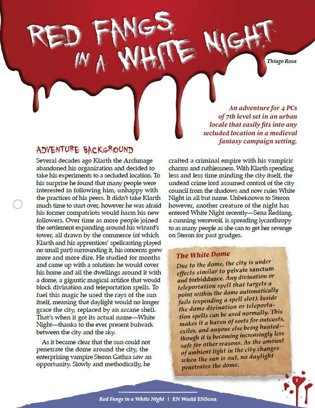 Red Fangs in a White Night (D&D 5e)