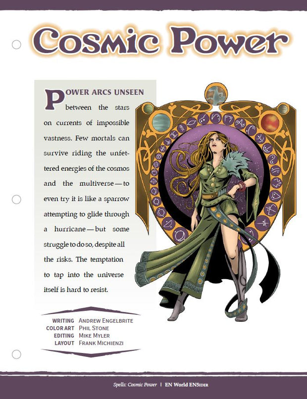 Spells: Cosmic Power (D&D 5e)