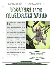 Load image into Gallery viewer, Monstrous Menagerie: Oddlings of the Quendrian Wood (D&amp;D 5e)