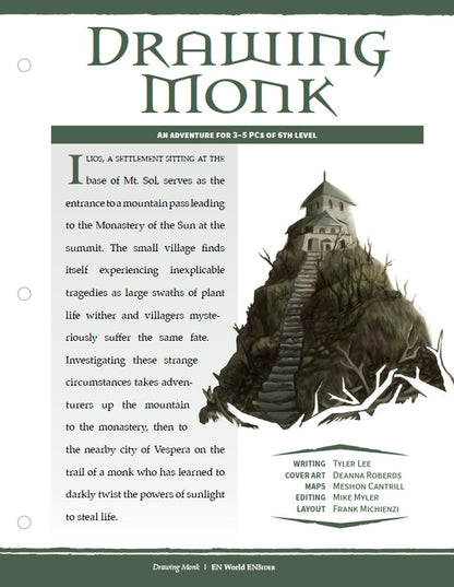 Adventure: Drawing Monk (D&D 5e)
