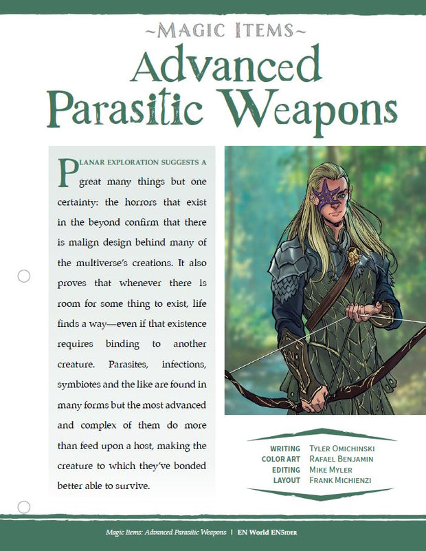 Magic Items: Advanced Parasitic Weapons (D&D 5e)