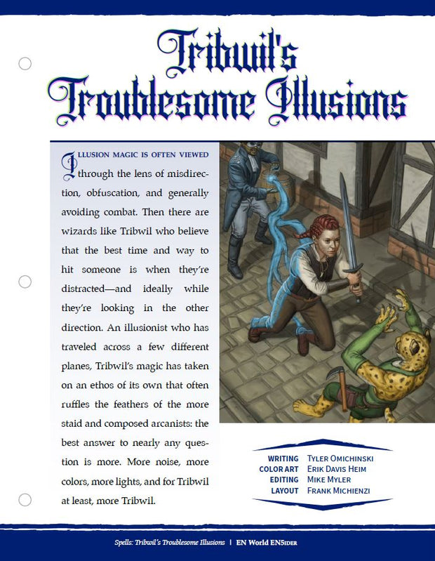 Spells: Tribwil's Troublesome Illusions (D&D 5e)