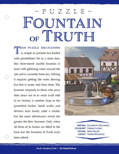 Puzzle: Fountain of Truth (D D 5e) EN Publishing Puzzle: Fountain of Truth (D D 5e) EN Publishing