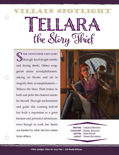 Villain Spotlight: Tellara the Story Thief (D&D 5e)