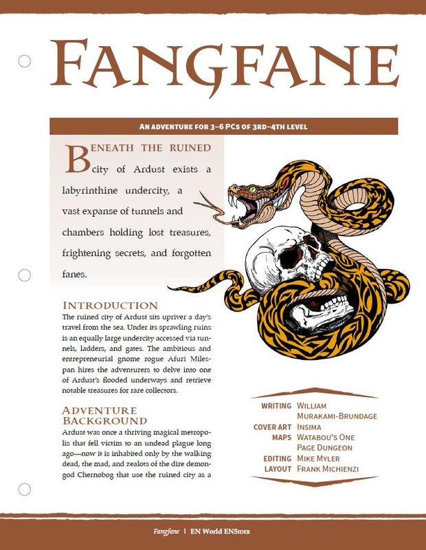 Adventure: Fangfane (D&D 5e)