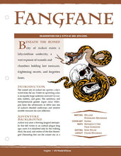 Load image into Gallery viewer, Adventure: Fangfane (D&amp;D 5e)