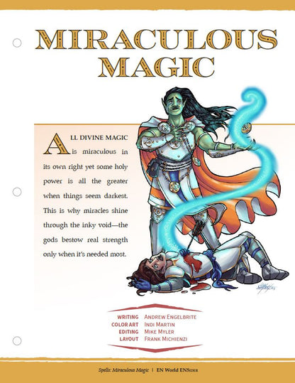 Spells: Miraculous Magic (D&D 5e)