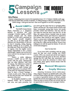 Five Campaign Lessons from the Hobbit Films (D&D 5e)