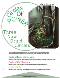 Circles of Power: Three New Druid Circles (D&D 5e)