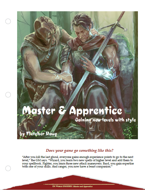 Master & Apprentice: Gaining New Levels With Style (D&D 5e)