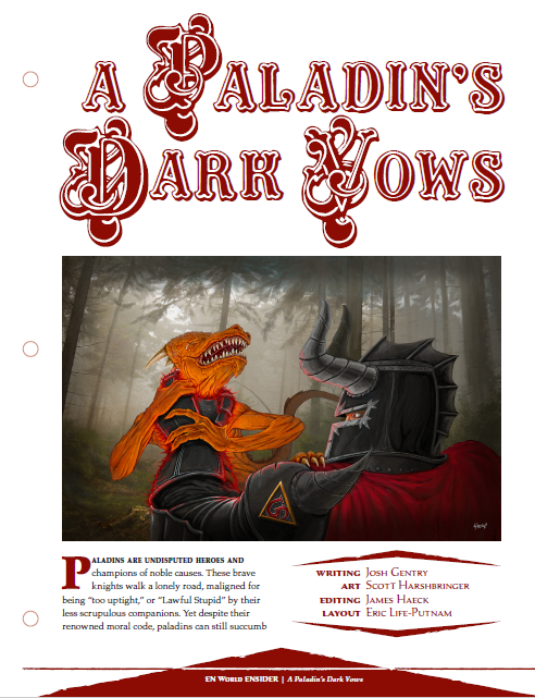 A Paladin's Dark Vows (D&D 5e)
