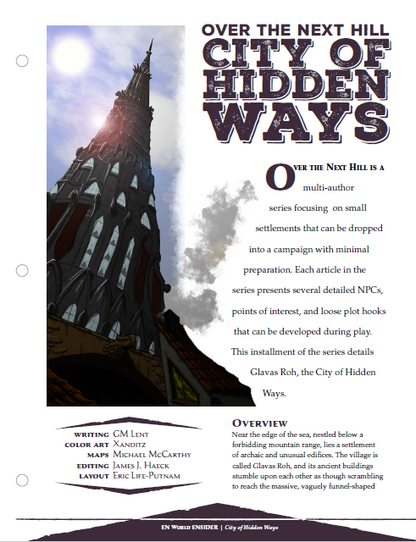Over the Next Hill: City of Hidden Ways (D&D 5e)