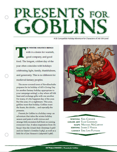 Presents for Goblins: A Holiday Romp! (D&D 5e)