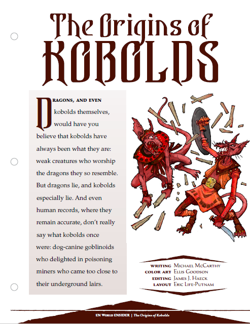The Origins of Kobolds (D&D 5e)