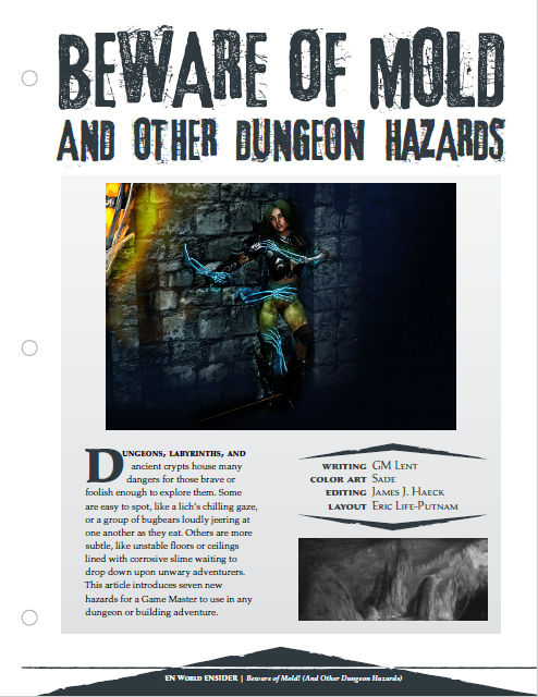 Beware of Mold and Other Dungeon Hazards (D&D 5e)