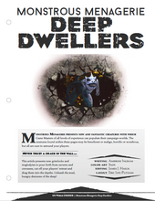Load image into Gallery viewer, Monstrous Menagerie: Deep Dwellers (D&amp;D 5e)