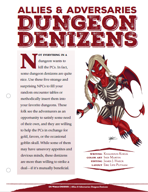 Allies & Adversaries: Dungeon Denizens (D&D 5e)