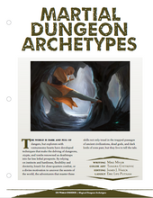 Load image into Gallery viewer, Martial Dungeon Archetypes (D&amp;D 5e)